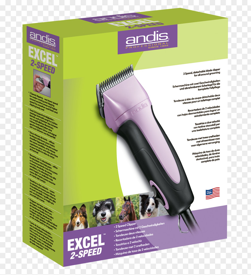 Trim Package Hair Clipper Andis Excel 2-Speed 22315 Dog Groomer PNG