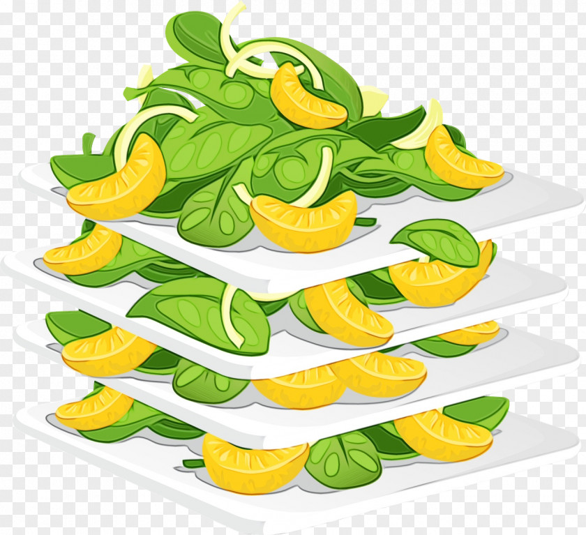 Vegetable Cuisine Green Leaf Watercolor PNG