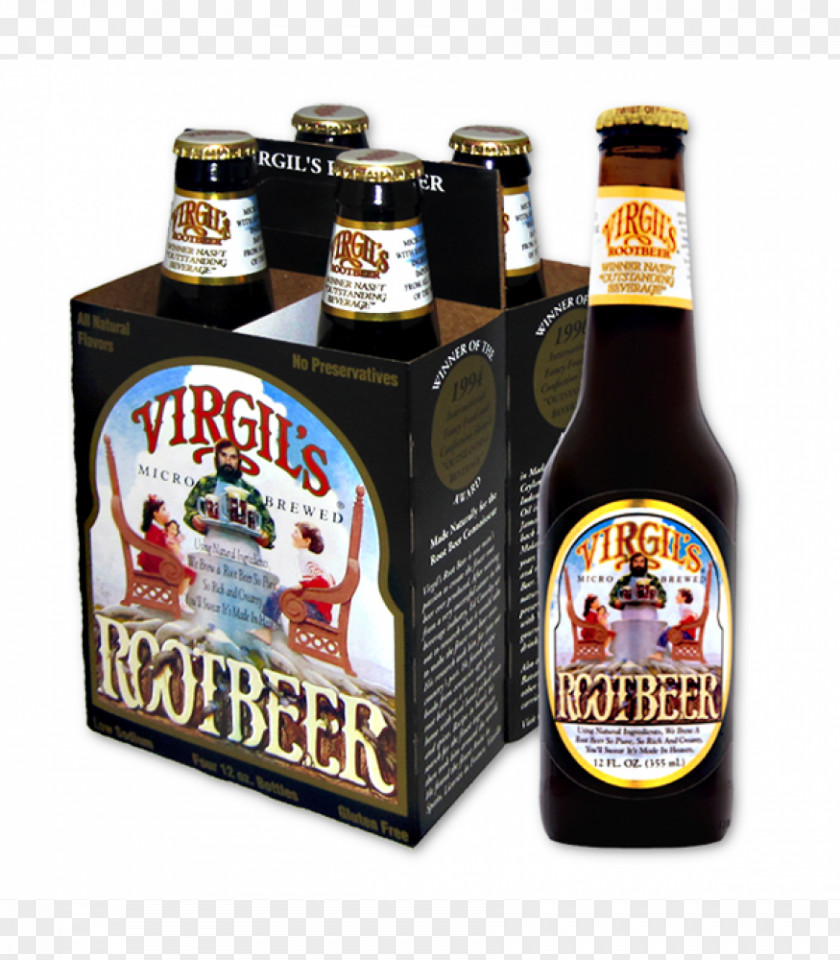 Beer Pack Virgil's Root Fizzy Drinks Carbonated Water PNG
