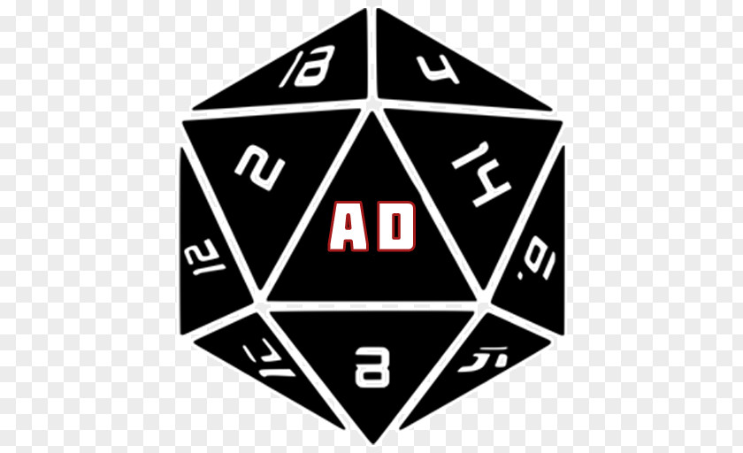 Dice D20 System Dungeons & Dragons Decal Bumper Sticker PNG