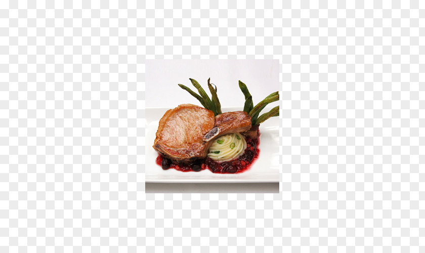 Pork Cutlet In Supermarket Meat Chop Tableware Marination Garnish PNG