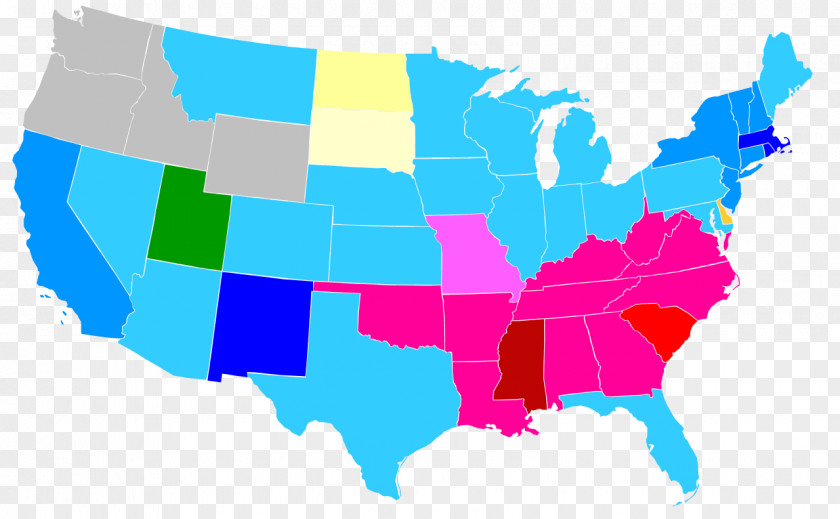 Religion In The United States Map Religious Denomination PNG