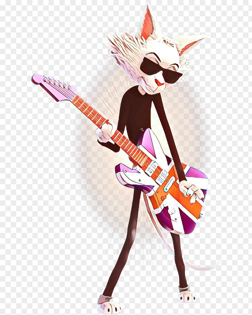 Illustration Guitar Cartoon Character Fiction PNG
