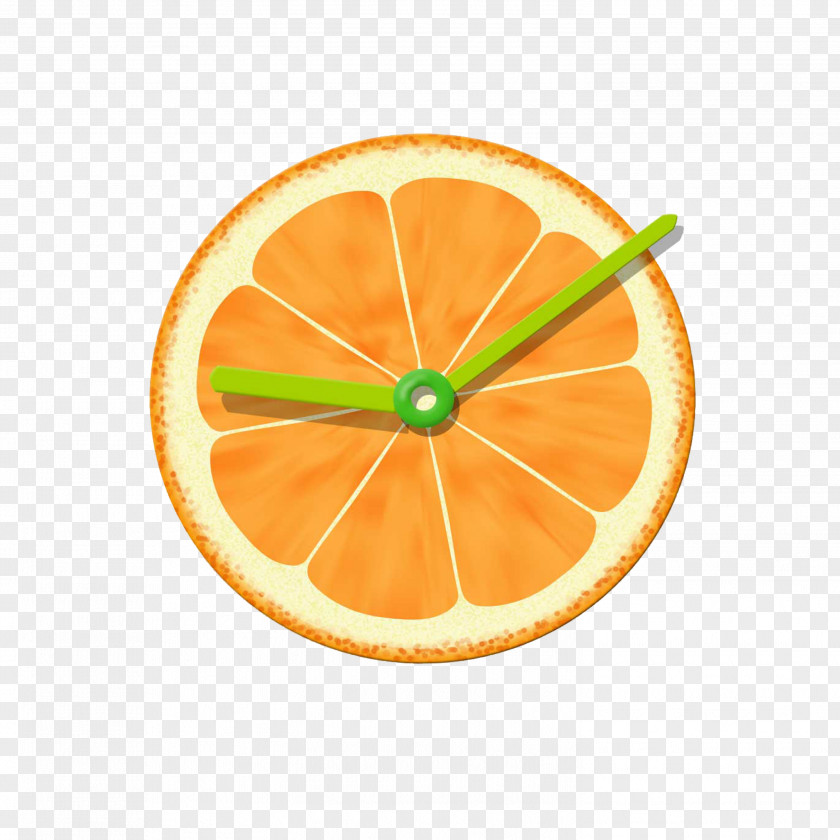 Orange Clock Slice Client Android Application Package Global Positioning System PNG