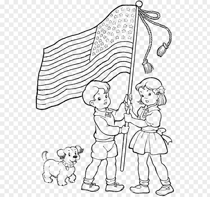 Beanie Flag United States Of America Drawing Coloring Book Image Illustration PNG