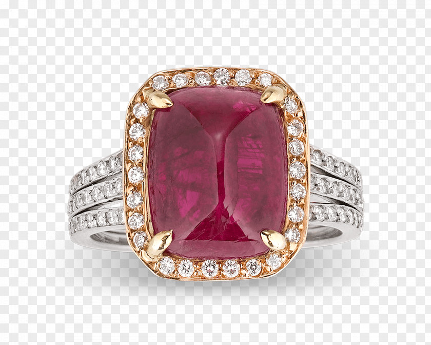 Cobochon Jewelry Jewellery Ruby Gemstone Ring Cabochon PNG