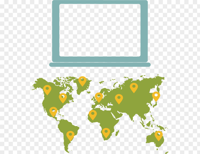 Computer Interface Ppt Creative Map Globe World PNG