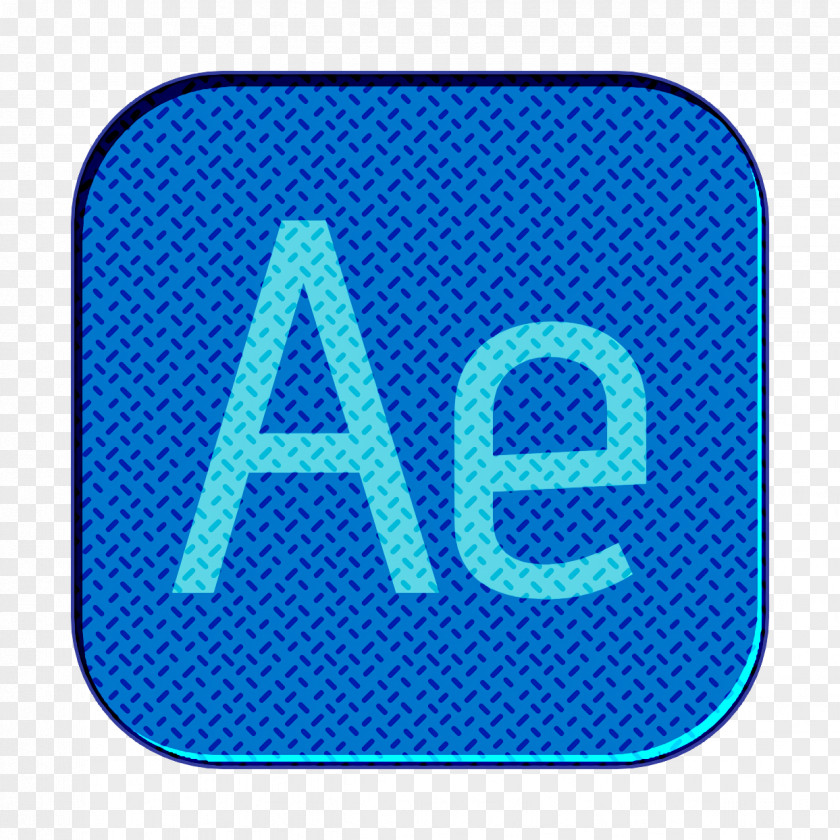 Teal Azure Program Icon After Effects File Types PNG