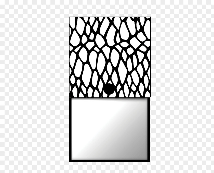 White Mirror Black Color FLO Accessories Pattern PNG