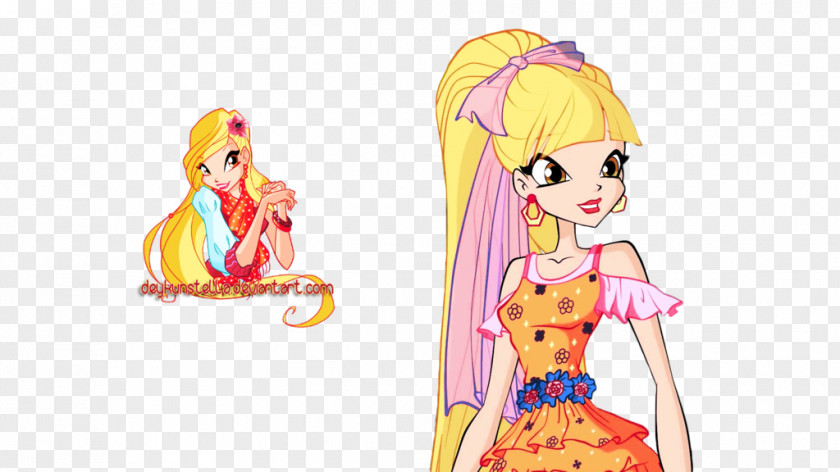 Winx Stella Fashion Illustration Cartoon Character PNG