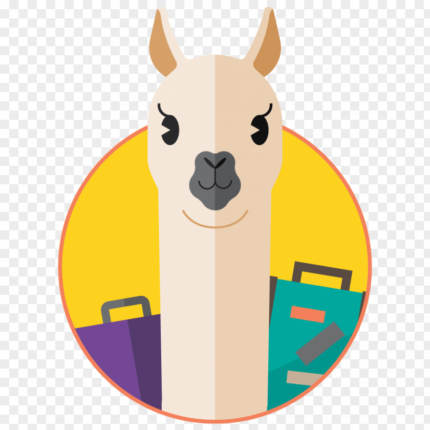 Horse Llama Character Clip Art PNG