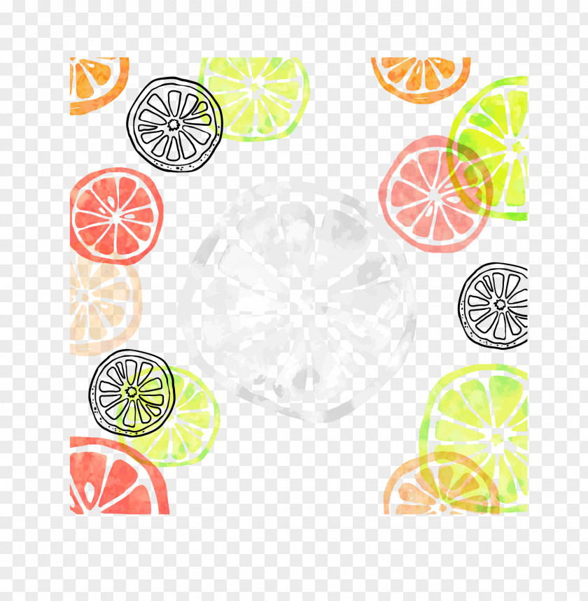 Lemon Color Shading Summer Clip Art PNG