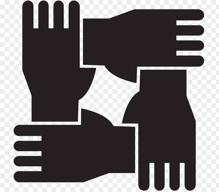 M Logo Thumb Human Behavior Font Black & White PNG