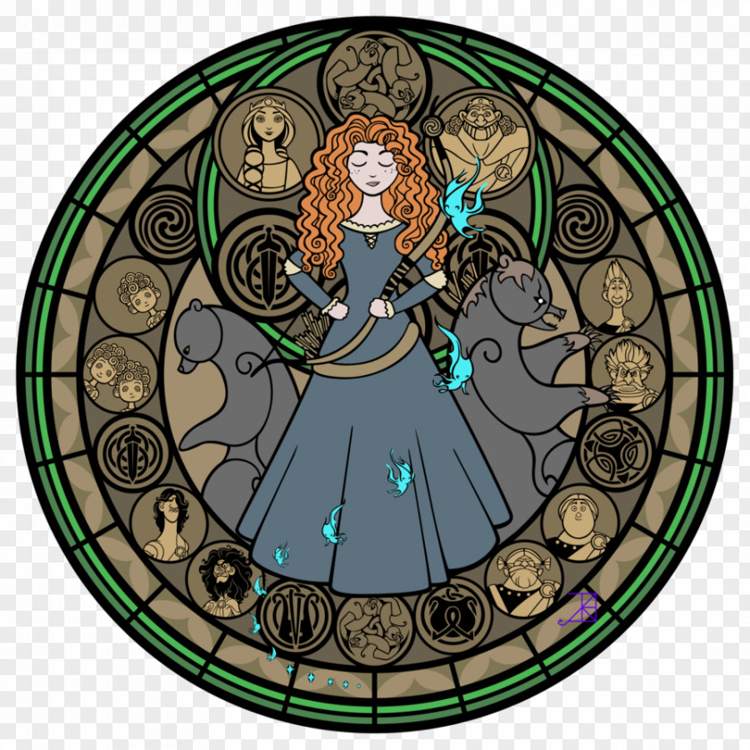 Merida Stained Glass Window PNG
