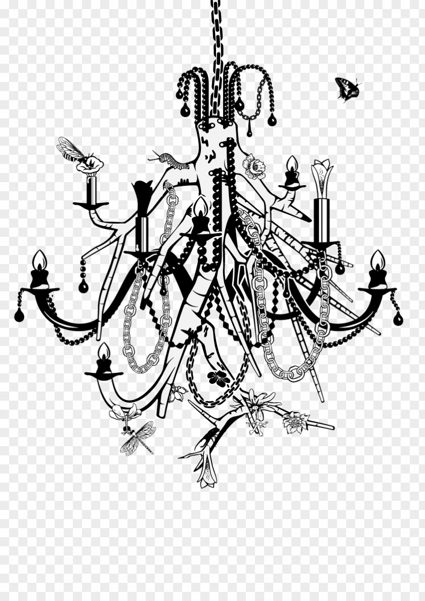 Chandelier Drawing PNG