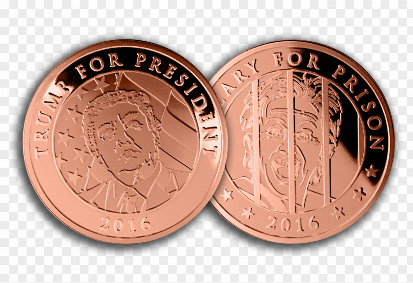 Coin United States Of America US Presidential Election 2016 President The Crippled PNG