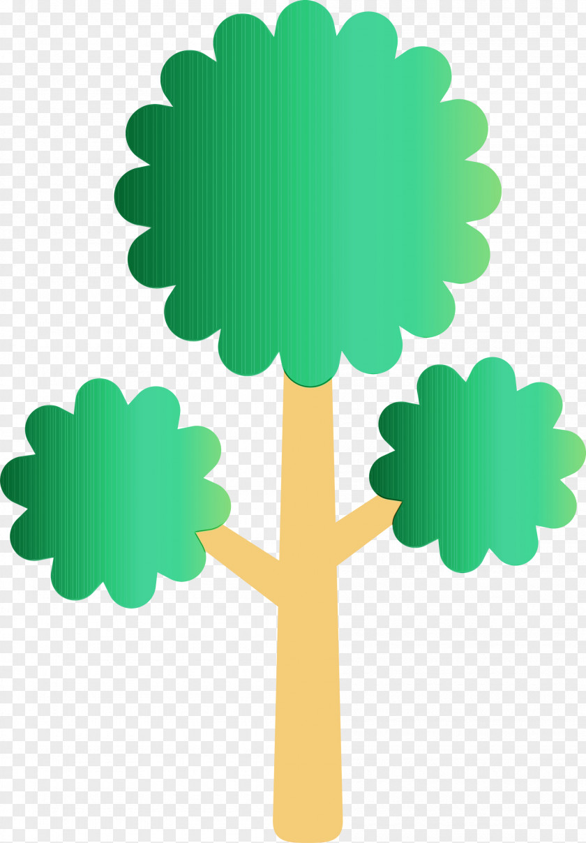 Green Leaf Symbol Tree Plant PNG