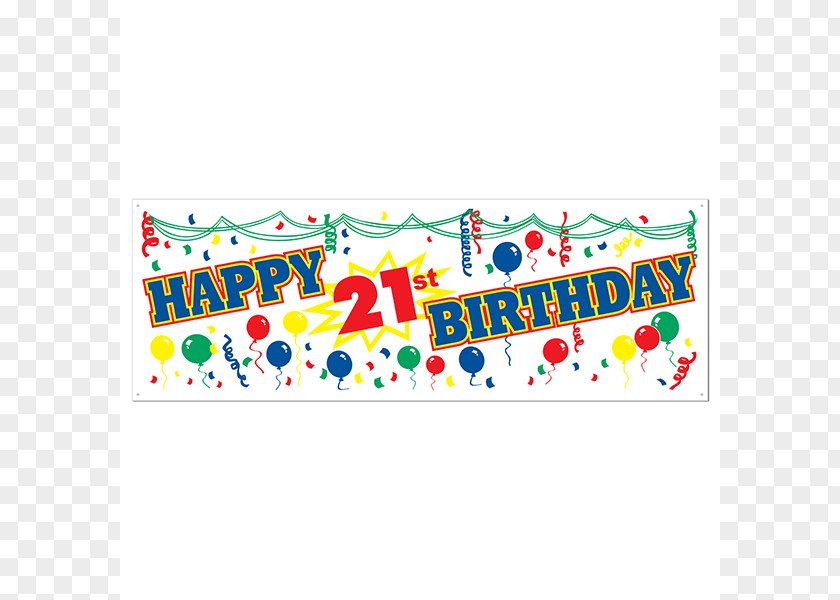 Happy 21st Birthday Pictures Free Cake Banner Party Gift PNG