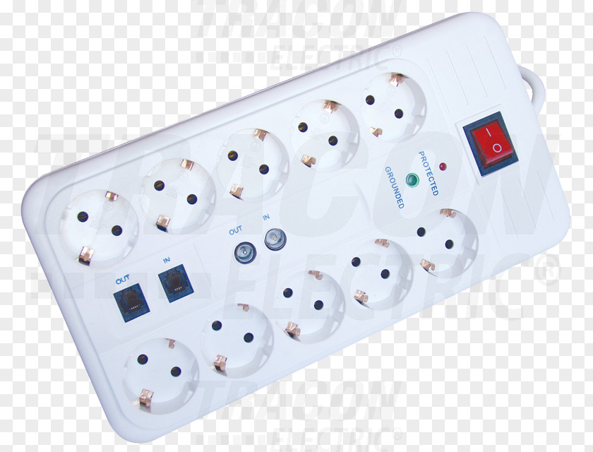 Power Strip Electrical Cable Switches Extension Cords Connector PNG