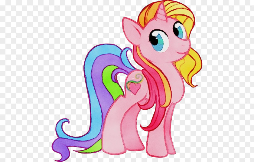 Tail Fictional Character Animal Figure Cartoon Pony Clip Art Pink PNG