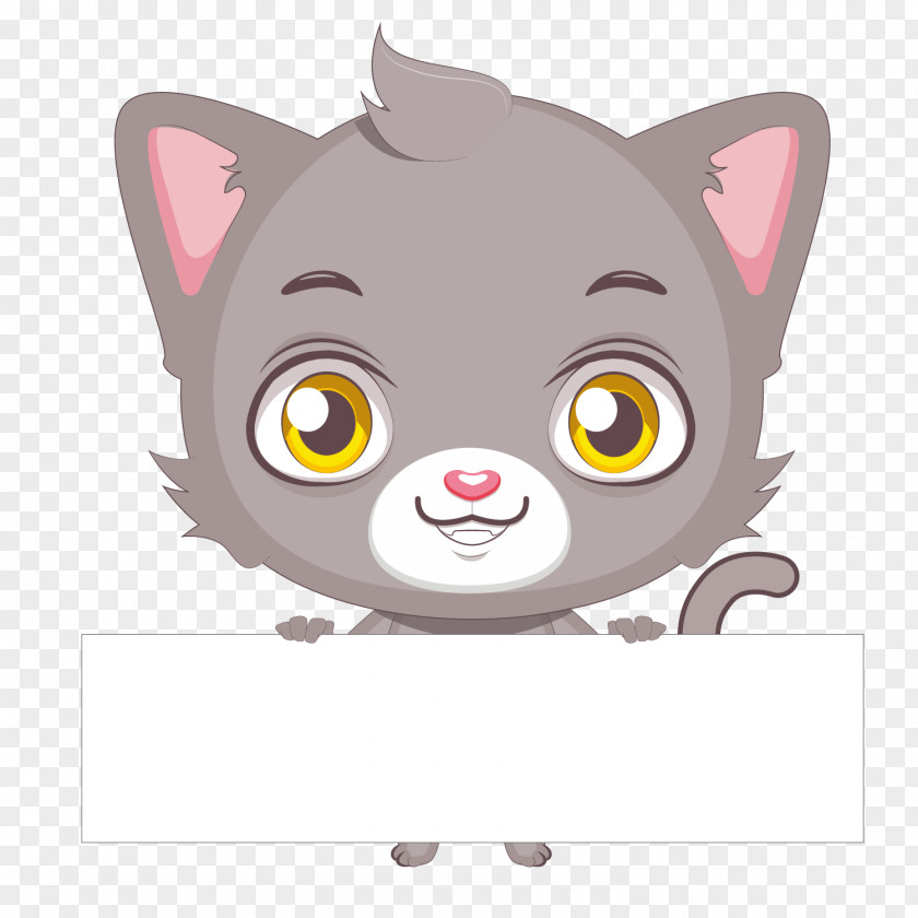 Vector Banner Cat Stock Illustration Photography PNG