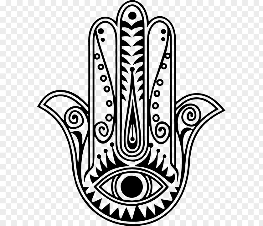 Amulet Hamsa Tattoo Wall Decal Evil Eye PNG