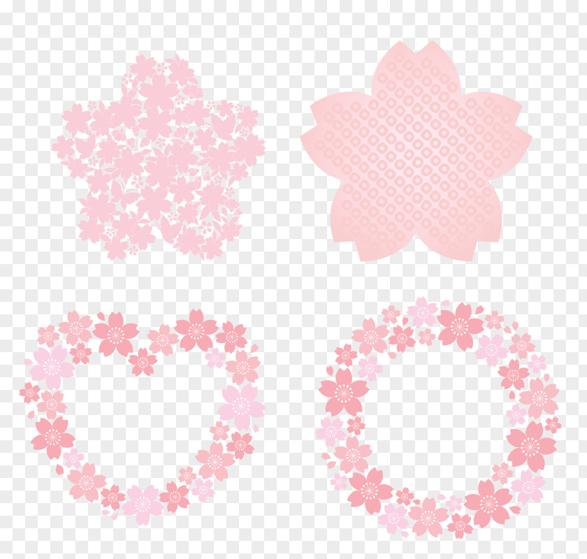 Flower Circle Download Cherry Blossom PNG