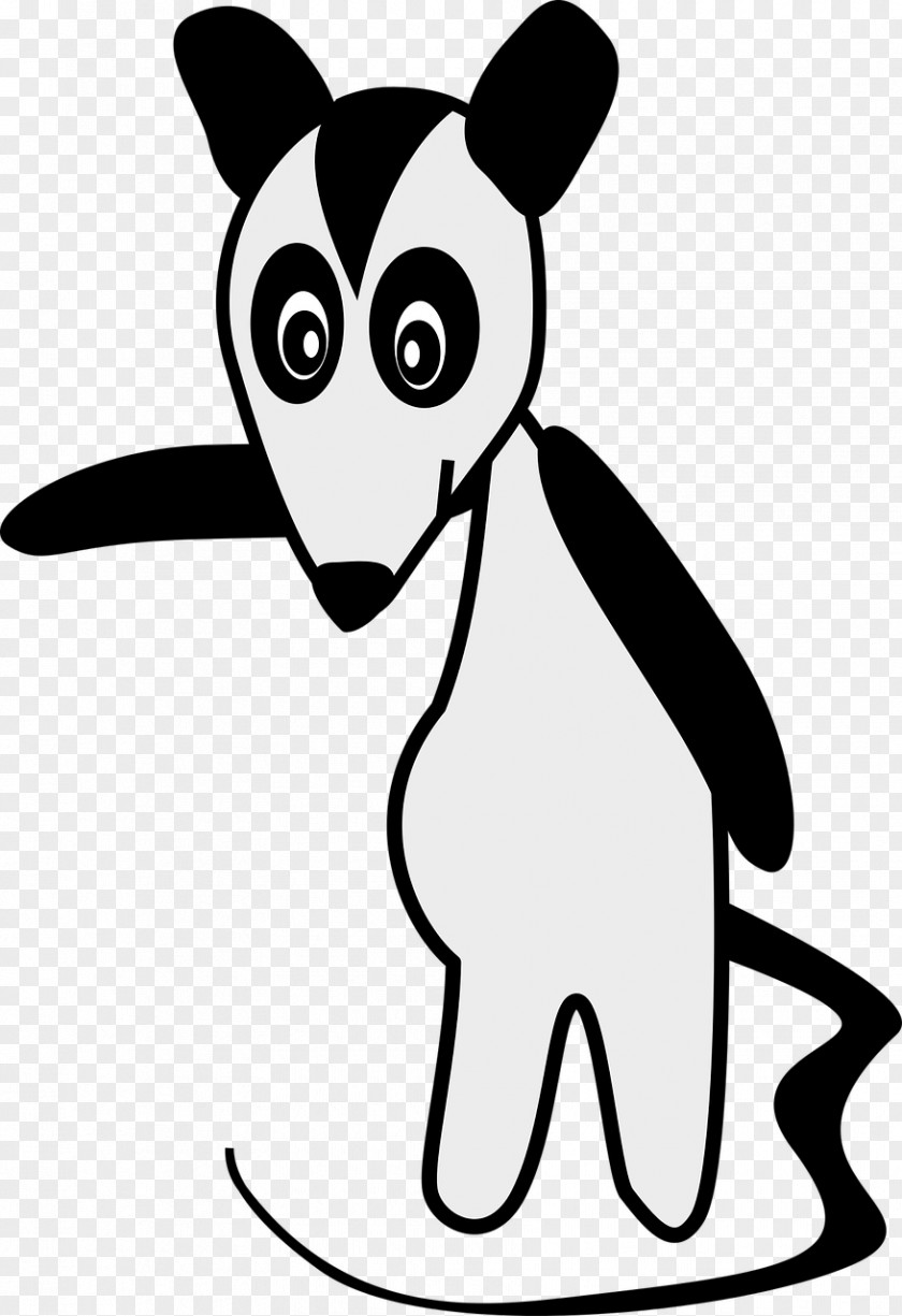 Skunk Black And White Opossum Clip Art PNG