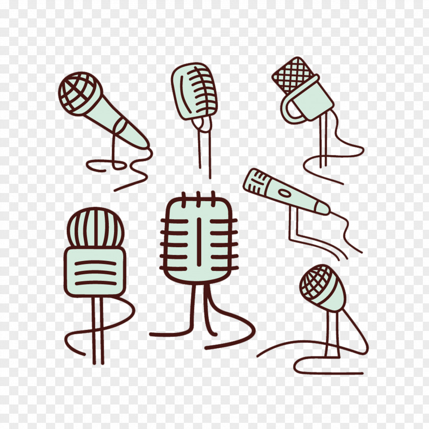 Hand Drawn Microphone Euclidean Vector Download Photography PNG