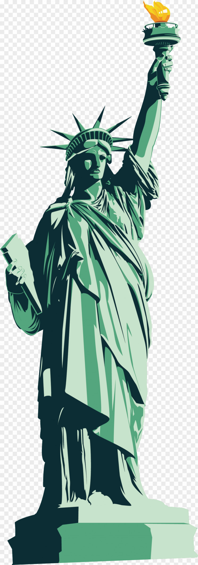 Statue Of Liberty National Monument Vector Graphics Image Illustration PNG