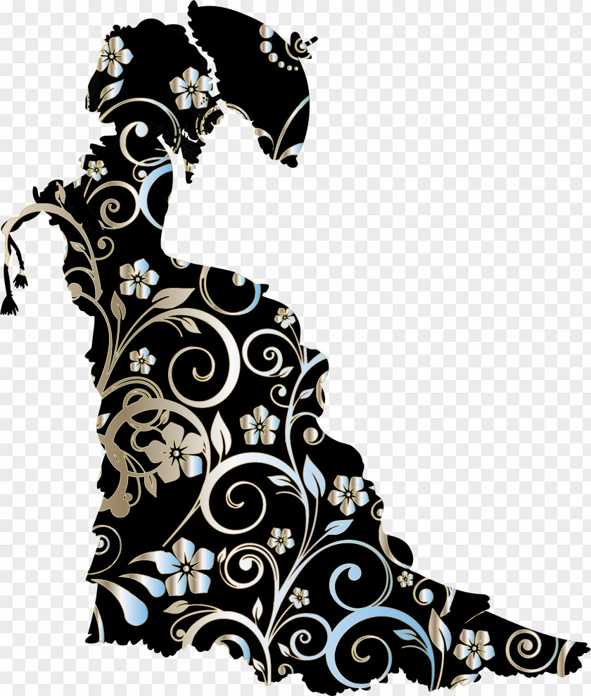 Victorian Silhouette Clip Art PNG