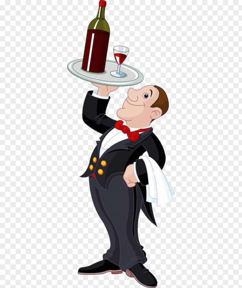 Bar Bartender Waiter Cartoon Illustration PNG