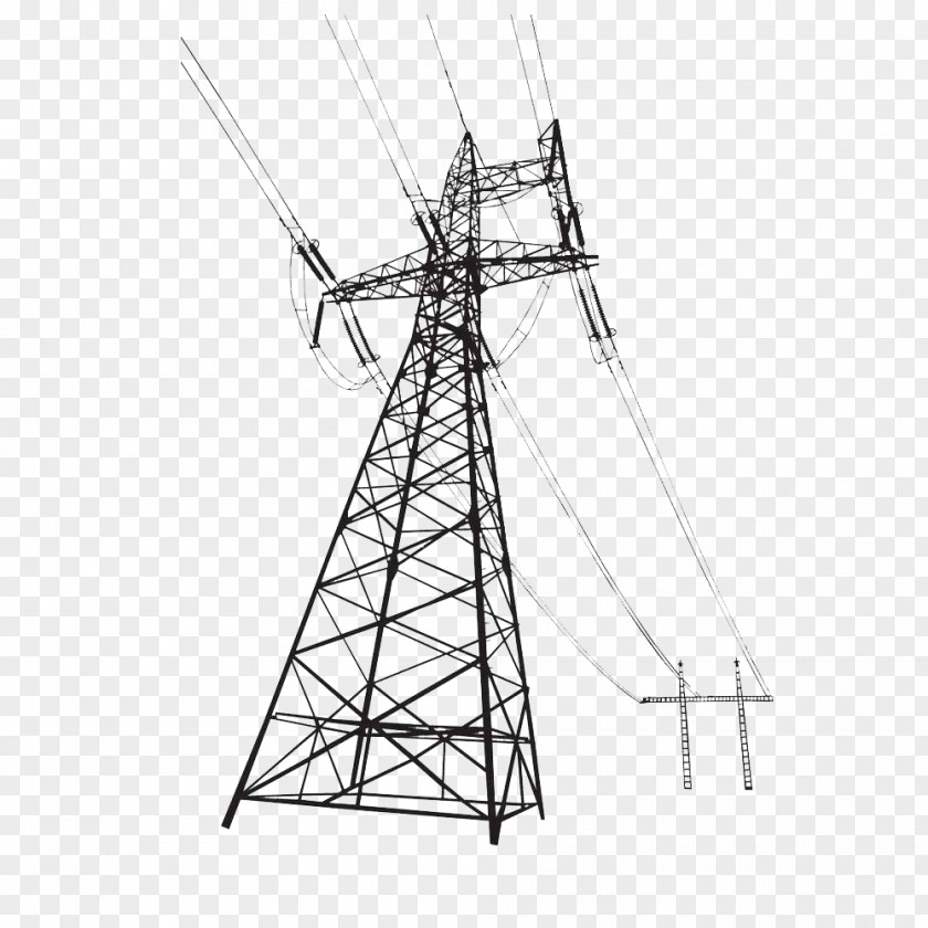 High Voltage Overhead Power Line Transmission Tower Royalty-free Clip Art PNG