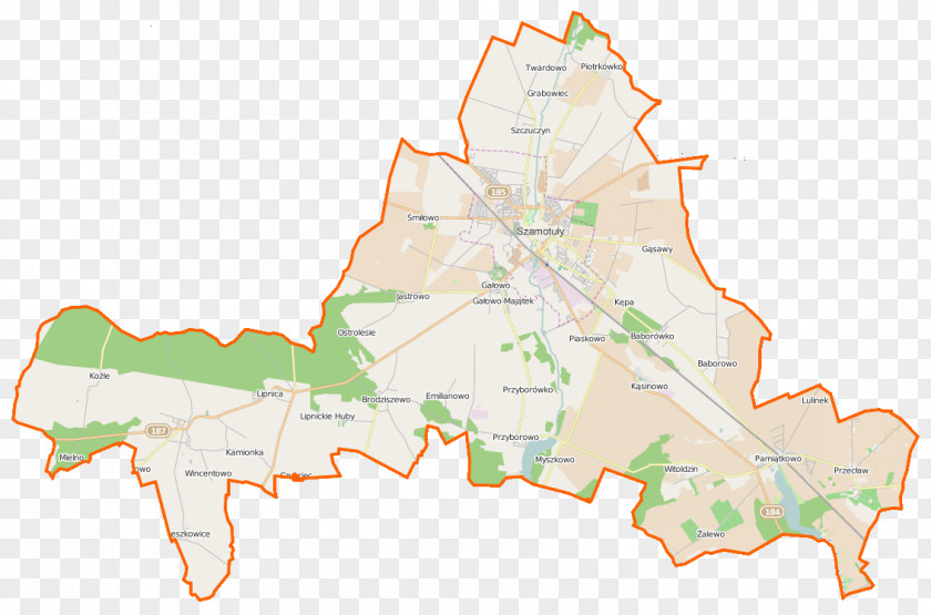 Map Otorowo, Greater Poland Voivodeship PNG