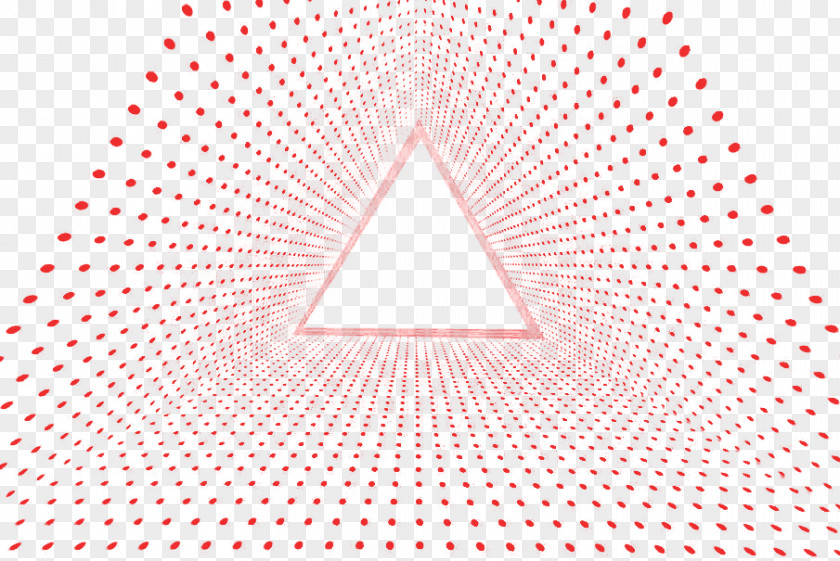 Creative Dot Triangle Area Pattern PNG
