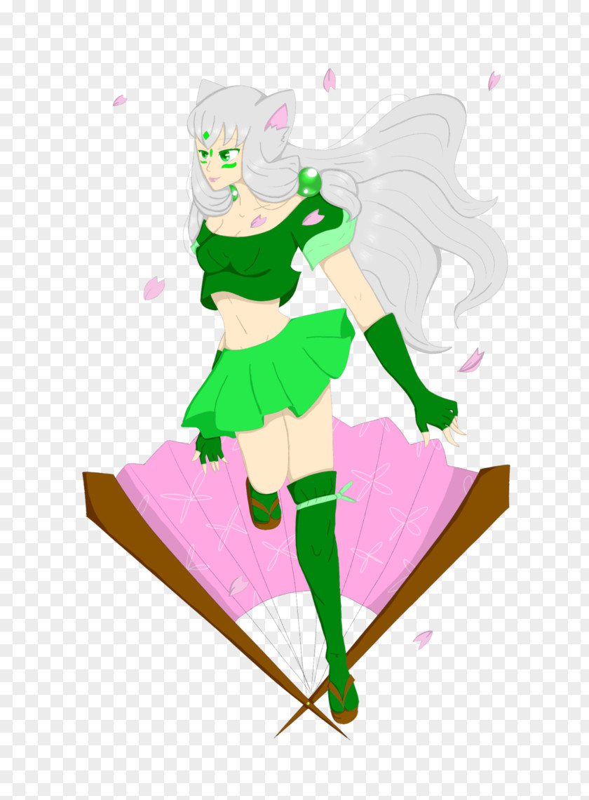 Fairy Illustration Clip Art Design Green PNG