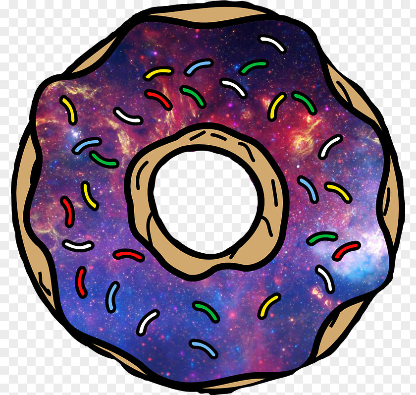Galaxy Donuts Clip Art Image Sticker PNG