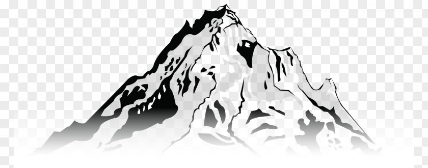 Icy Mountains Alaska Line Art Product Design Pattern Font PNG