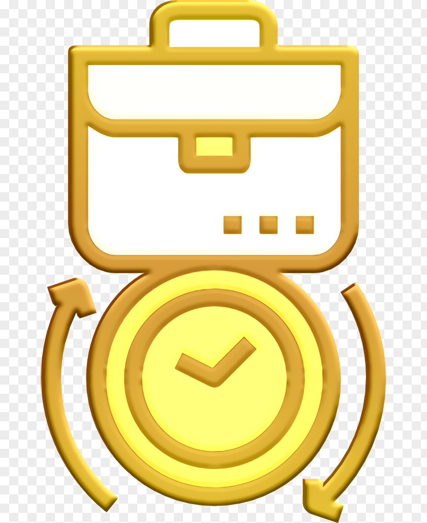 Business Situations Icon Clock Work PNG