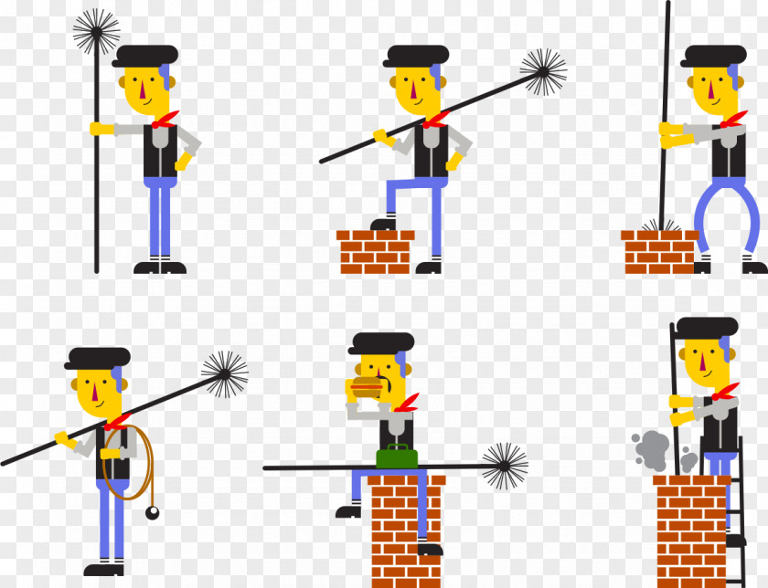 Cleaning The Chimney Sweep Euclidean Vector Modern PNG