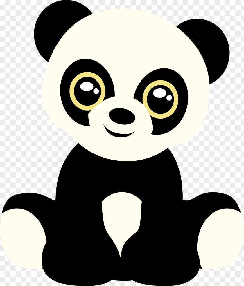 Cute Giant Panda Bear Clip Art PNG