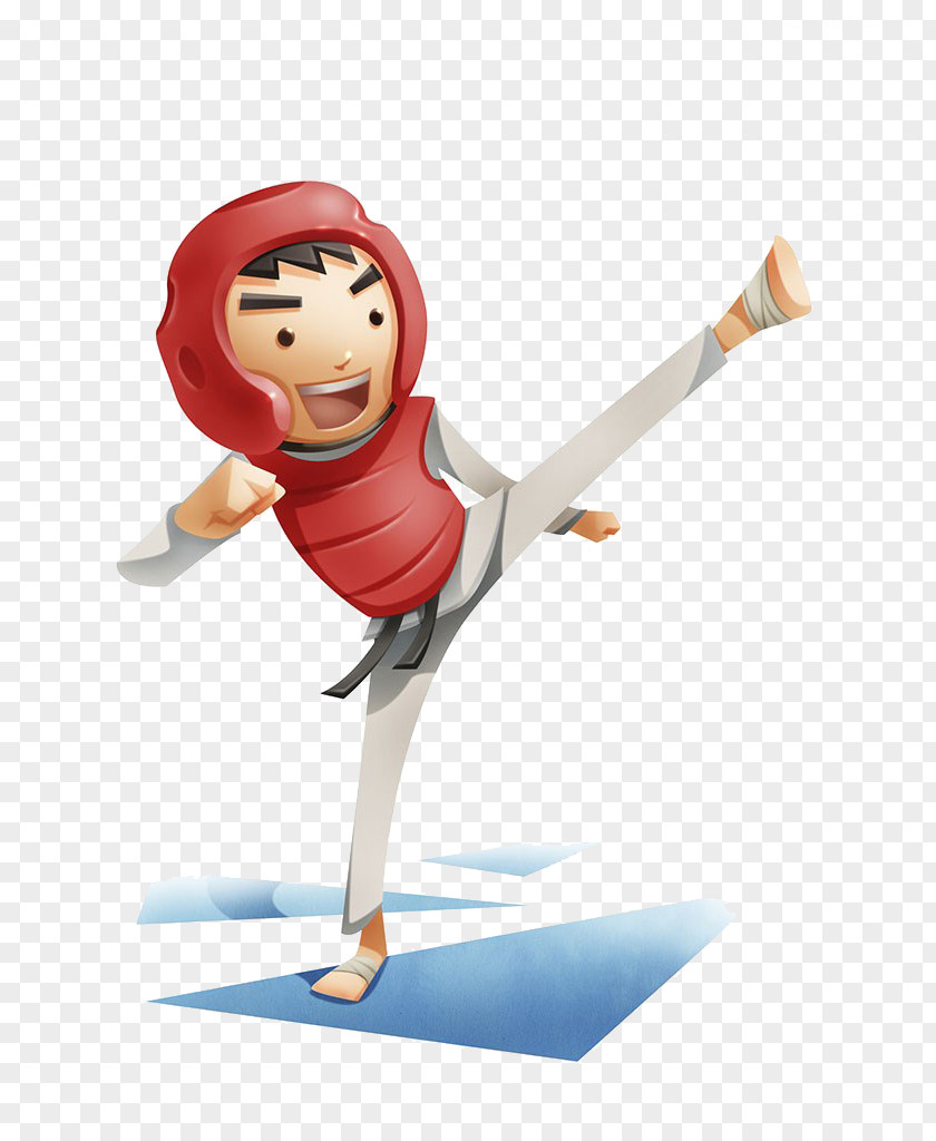 Denka Cartoon Taekwondo Image Kick PNG