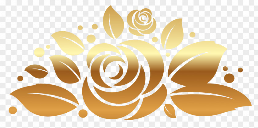 Gold Roses Cliparts Rose Clip Art PNG