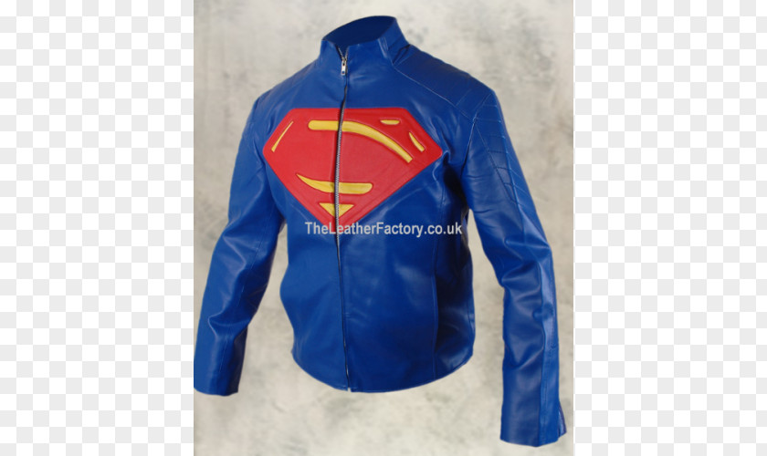 Superman Logo Clark Kent Steel (John Henry Irons) Leather Jacket PNG