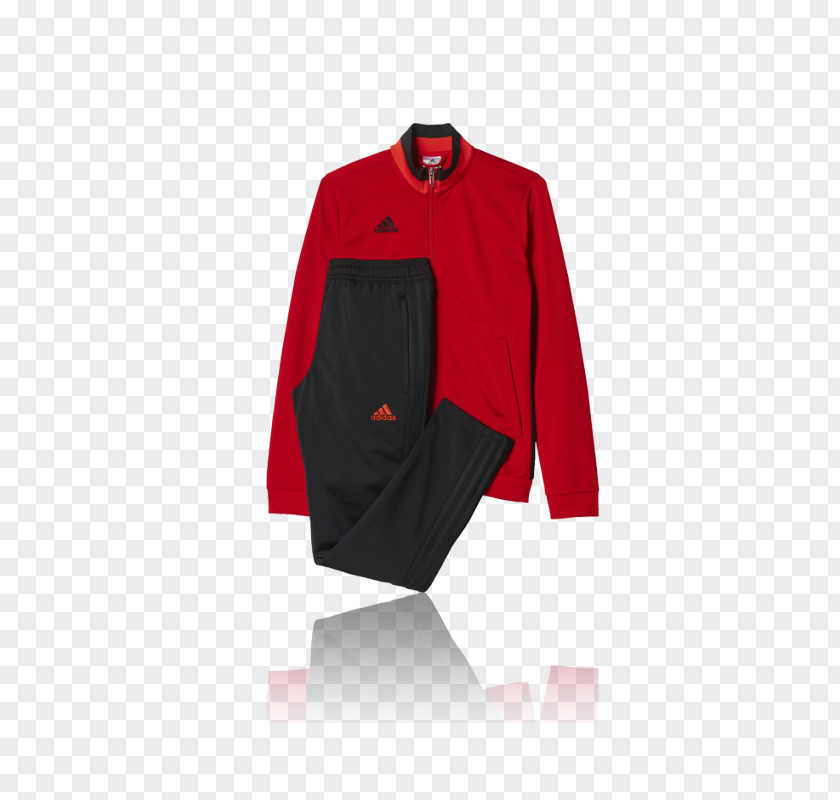 Adidas Tracksuit T-shirt Jacket Red PNG