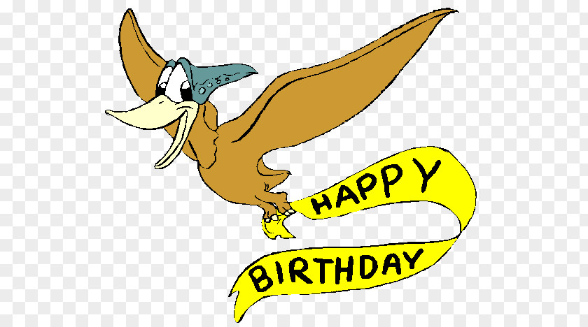 Cheer Up The Lonely Day Pterodactyl Birthday Web Page Clip Art PNG