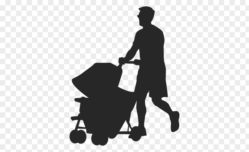 Silhouette Baby Transport Infant Sitting Clip Art PNG