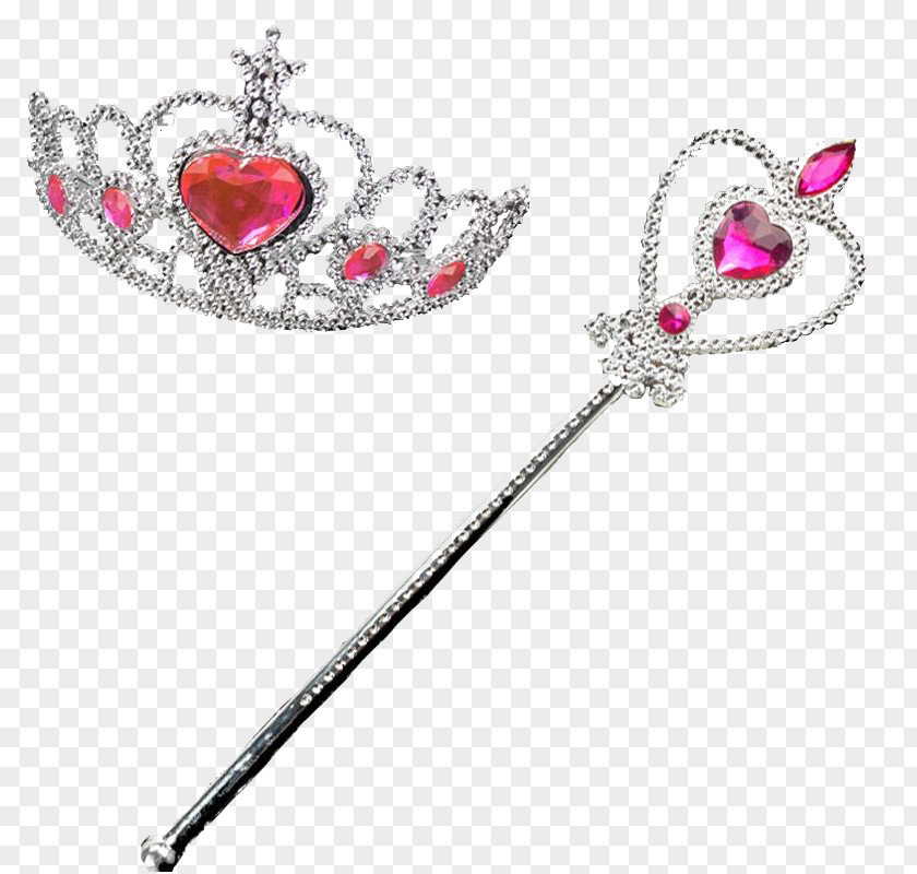 Silver Magic Stick Crown Material Download PNG