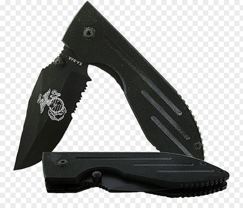 Knife Utility Knives Hunting & Survival Ka-Bar Serrated Blade PNG