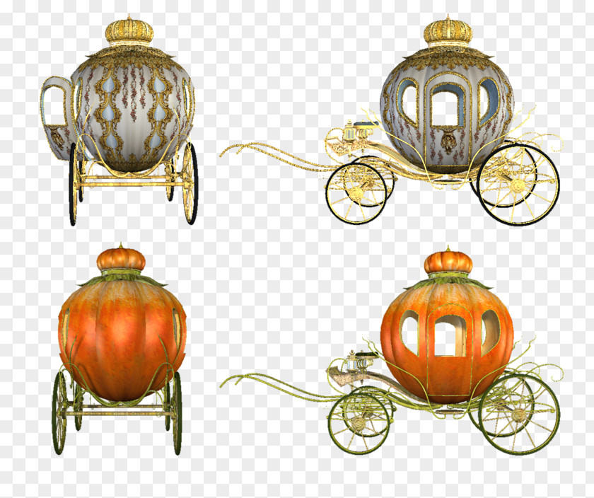 Pumpkin Car Carriage Clip Art PNG